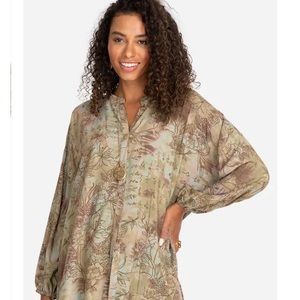 NWT Johnny Was Oversized Puff-sleeve Shirt M NWOT